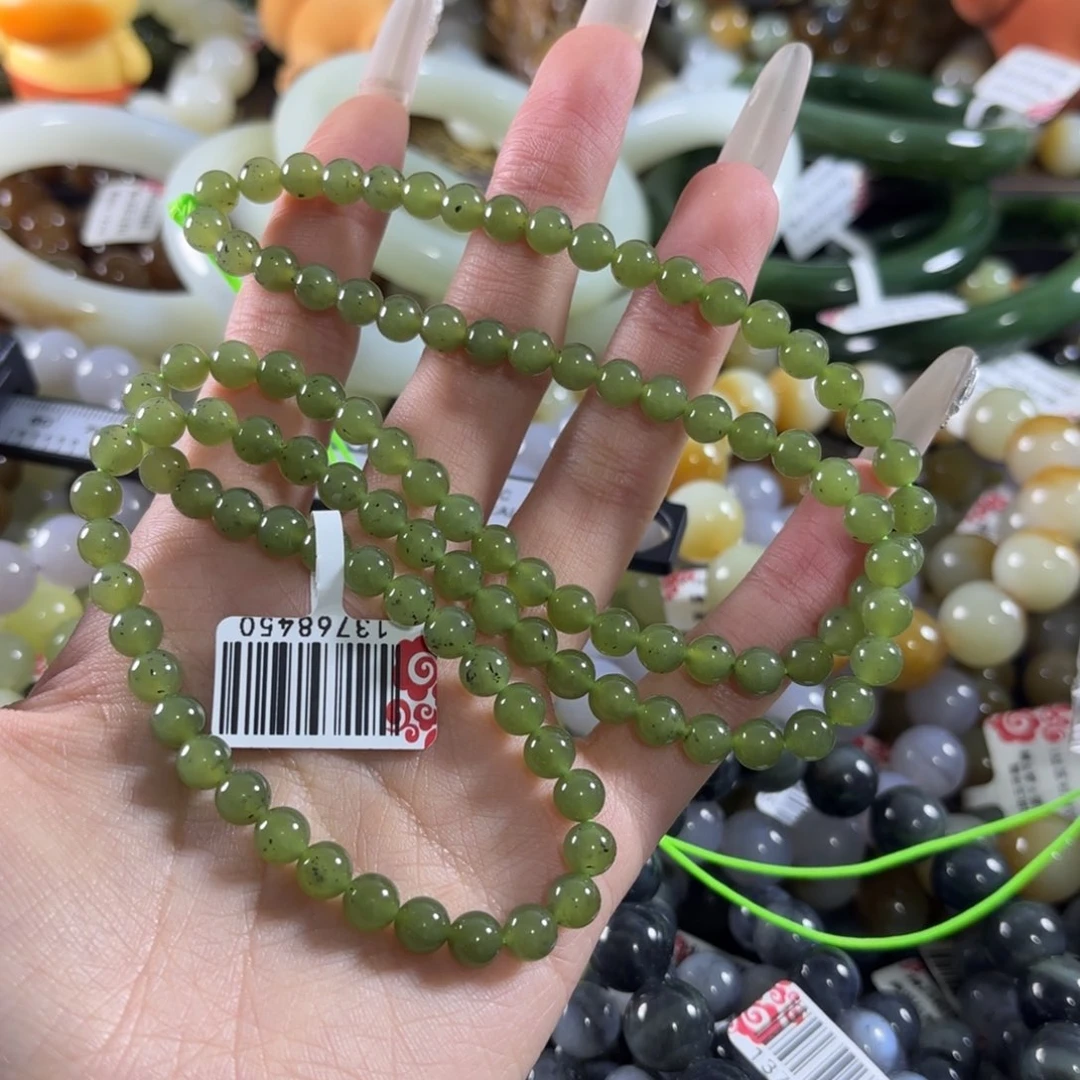 和田玉未镶嵌手链35