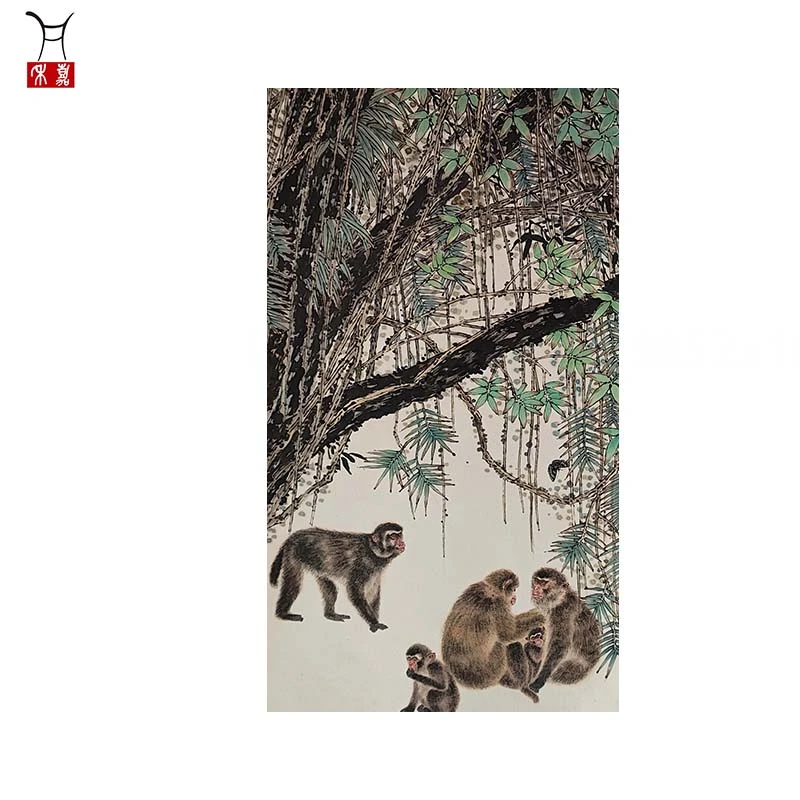 L1030猴立轴52x101/4.7平尺