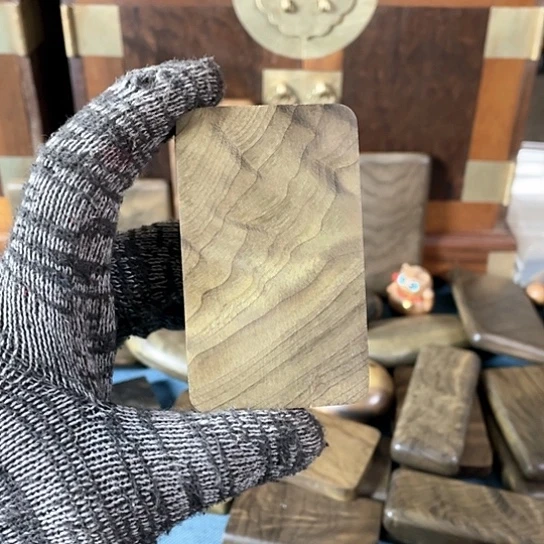 【闪购商品】修*金丝楠阴沉木无事牌