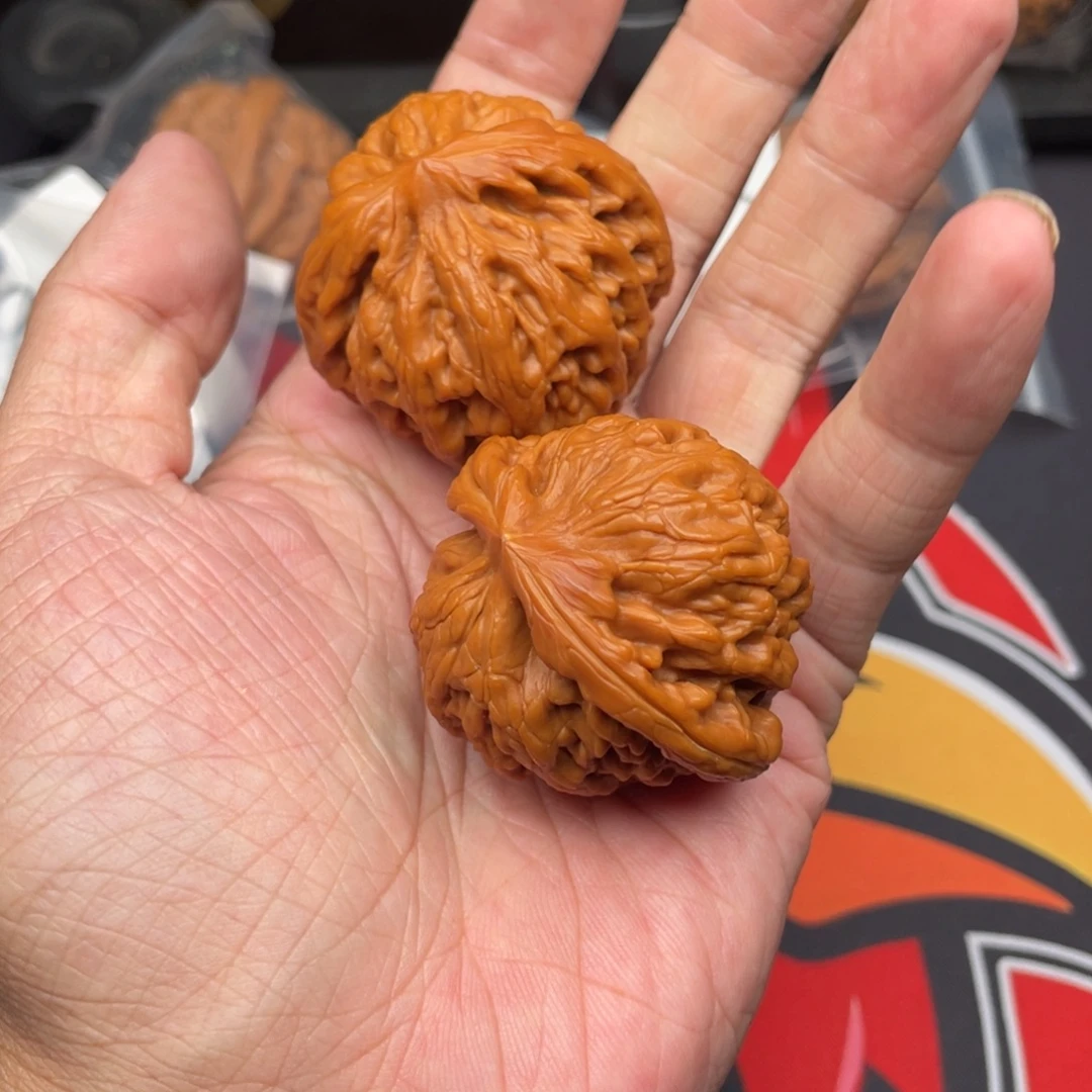 吊坠文玩核桃红锦鲤