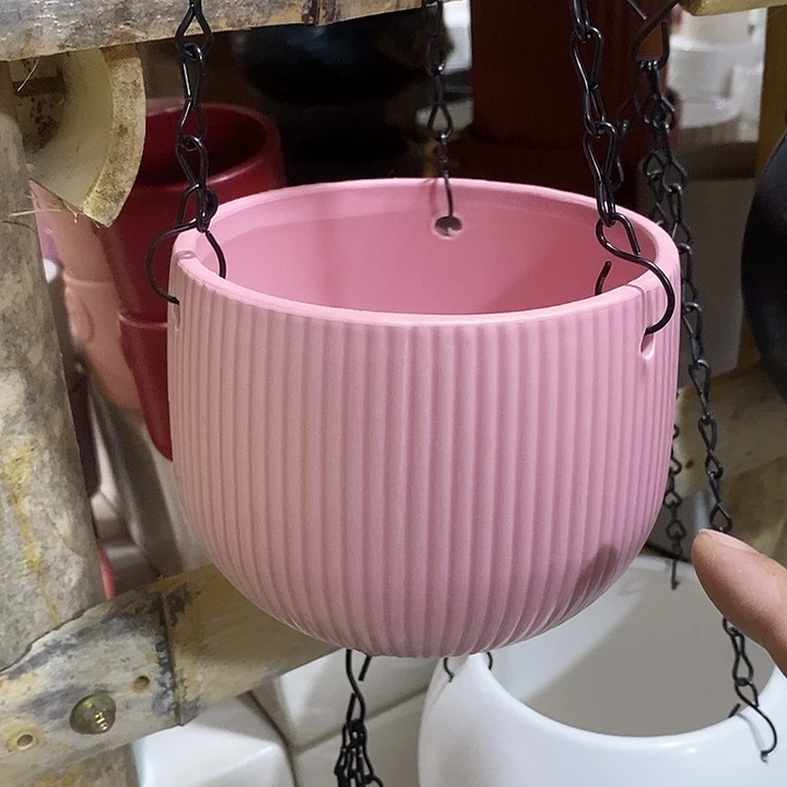 陶瓷花盆有孔 瑕疵介意勿拍