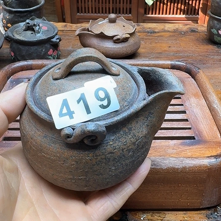 纯手工制作粗陶茶具