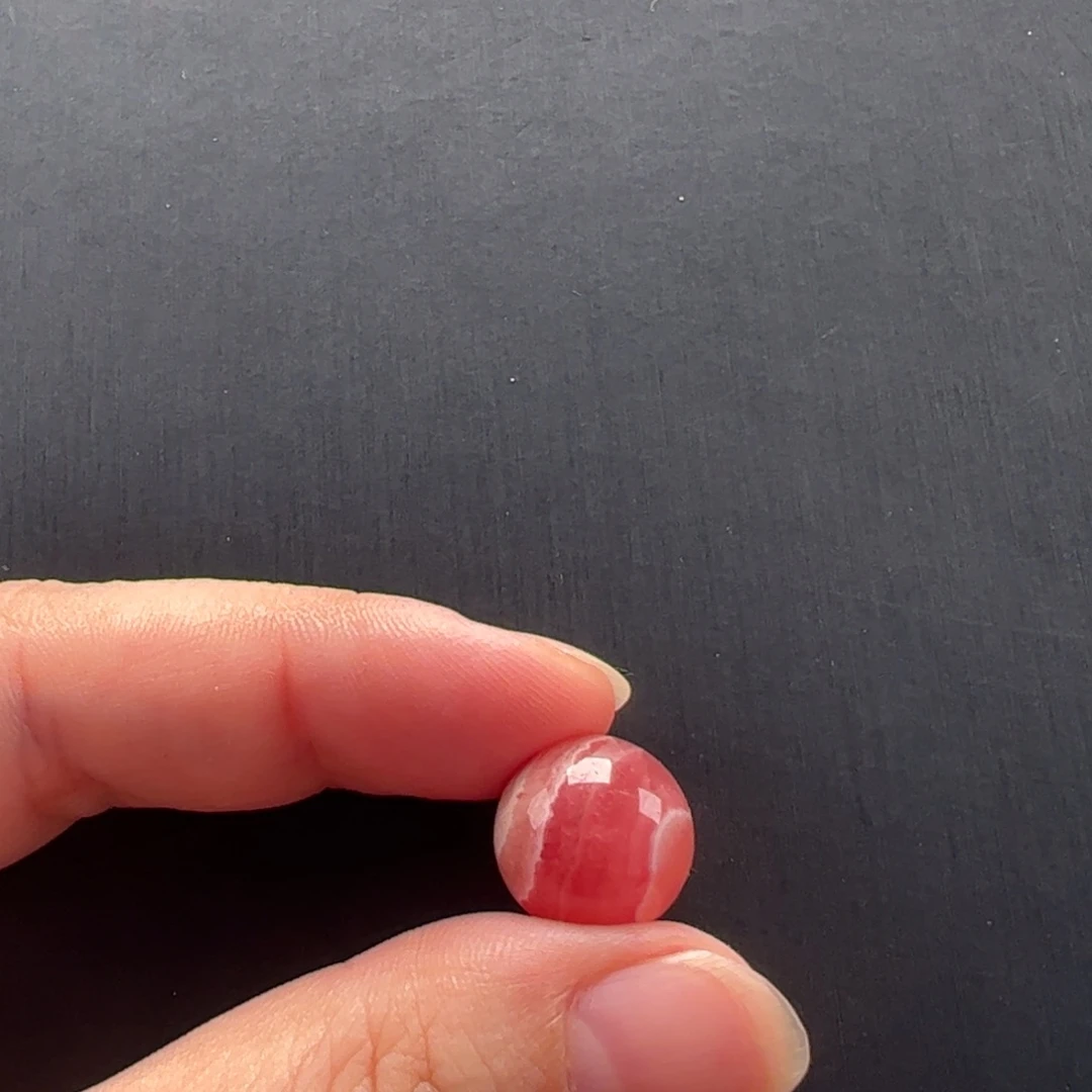 菱锰矿（红纹石）未镶嵌单珠阿**n