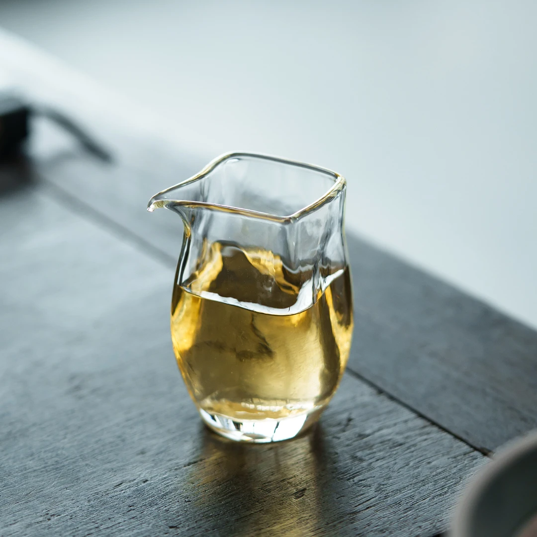 高硼硅耐热玻璃公道杯四方分茶器高档一人饮茶海匀杯茶道配件茶杯