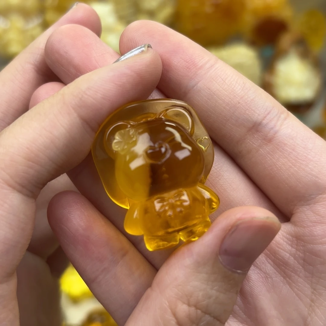 未镶嵌蜜蜡裸石蜜蜡吊坠打孔不退换