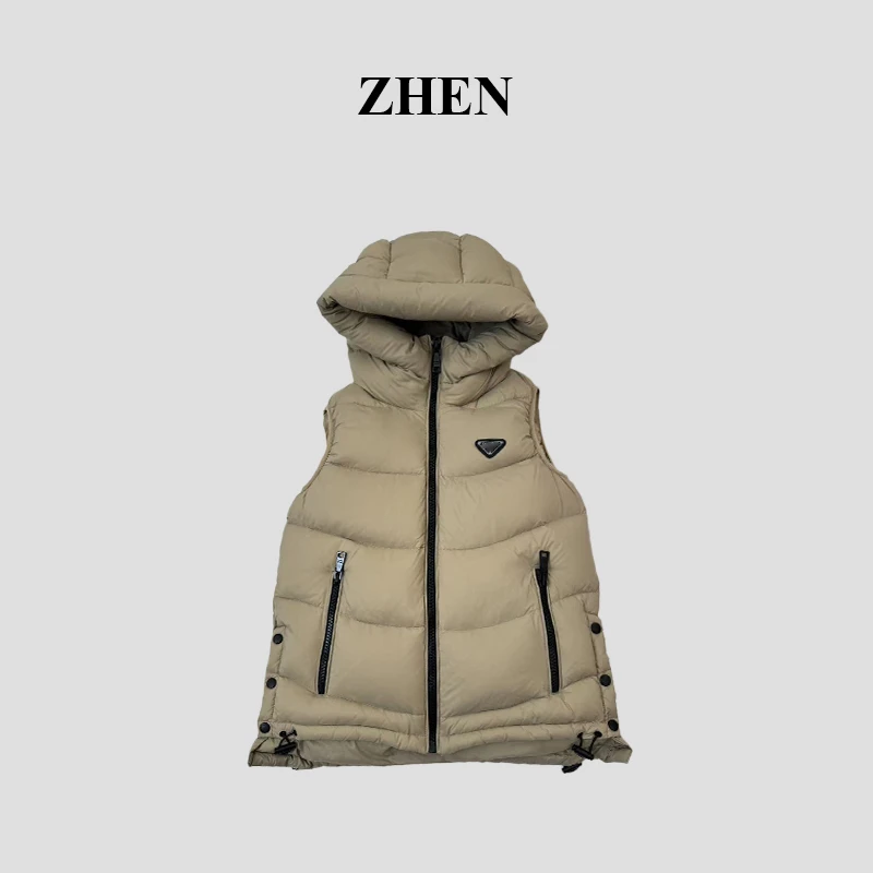 【ZHEN】25K01680 2025新款秋冬保暖羽绒外套职场风小众设计师款