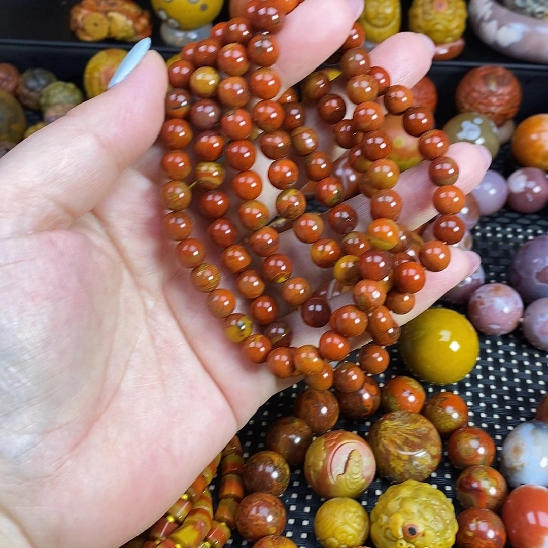 玛瑙/玉髓未镶嵌战国红玛瑙单珠