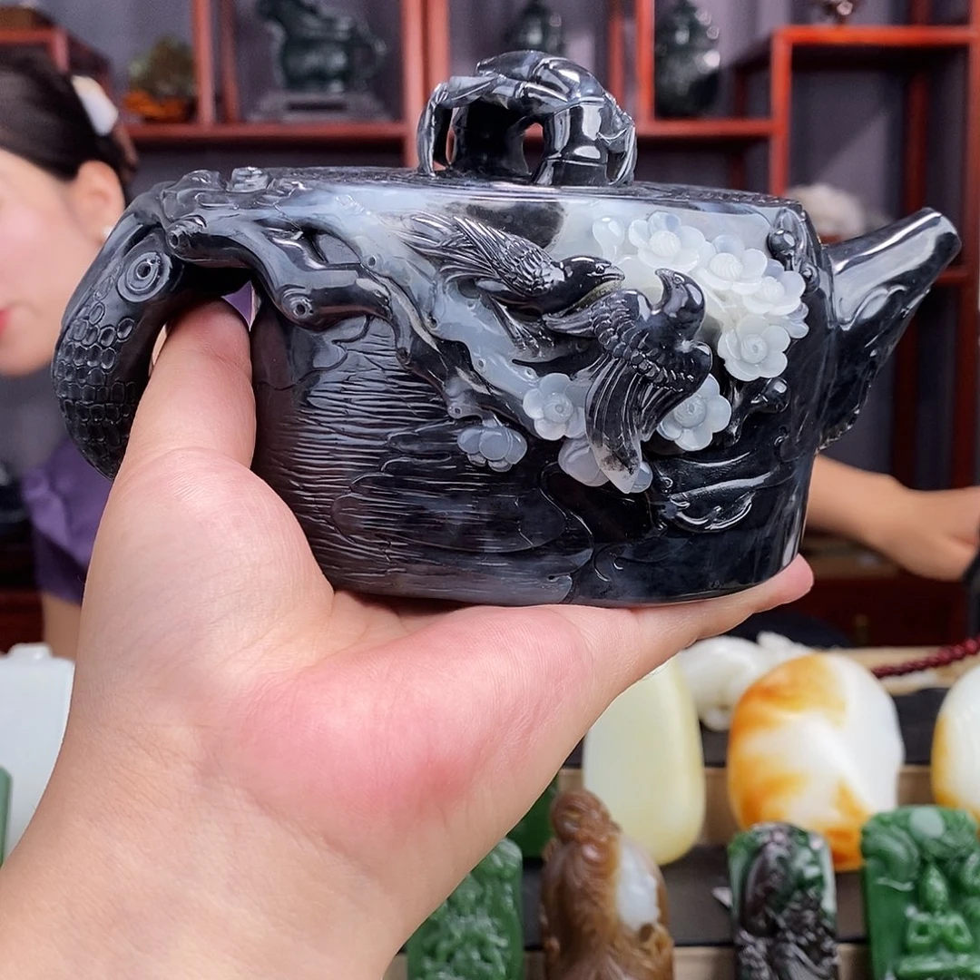 和田玉未镶嵌挂件