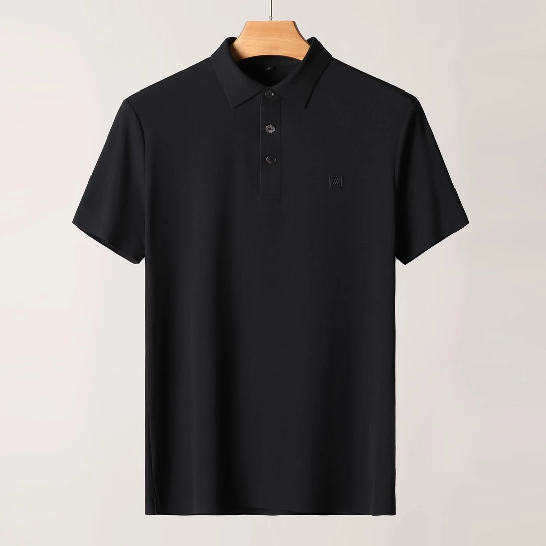 杰尼YA同款25春夏新品商务男士polo衫短袖上衣