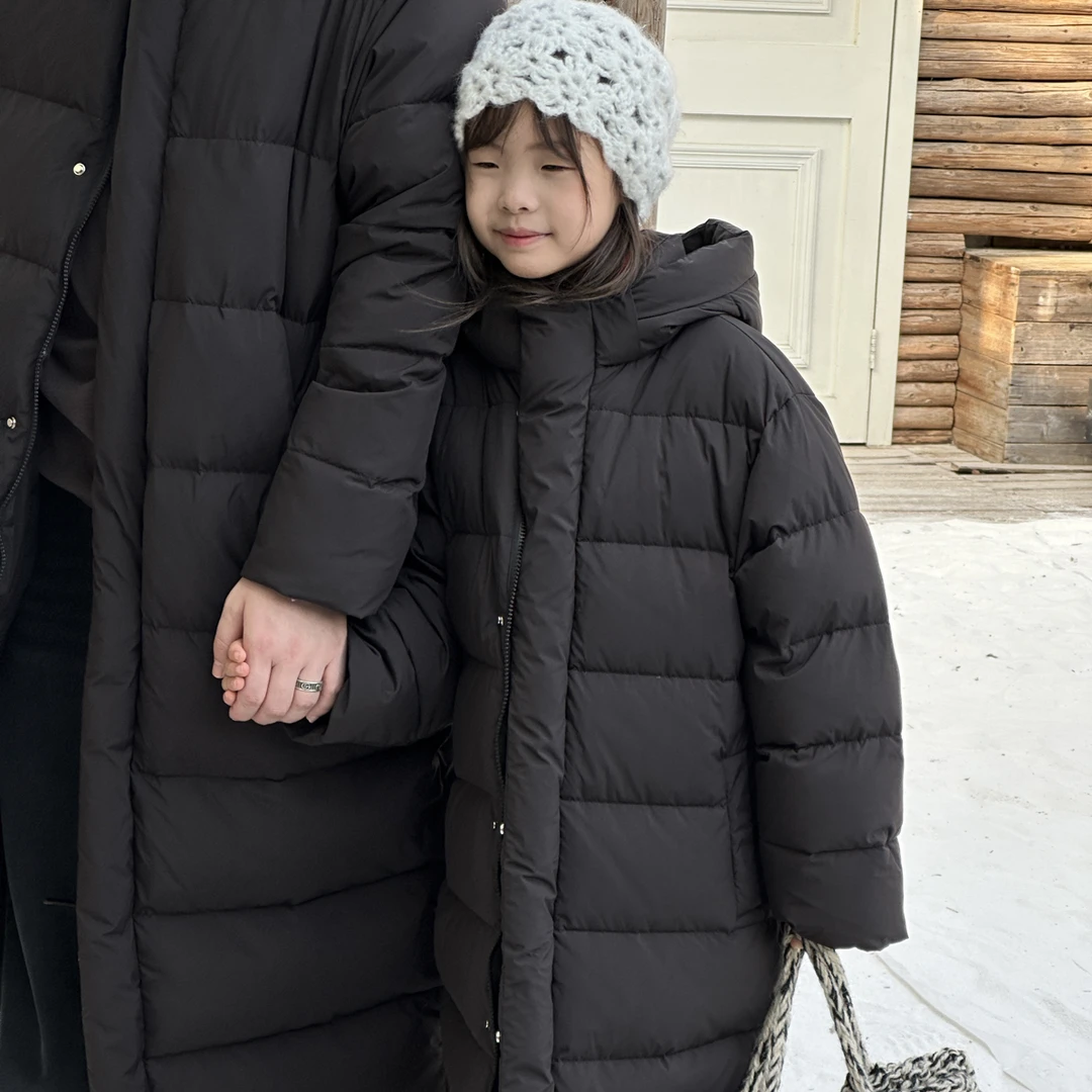 卞可【杜邦三防】亲子超长抗皱极寒羽绒服