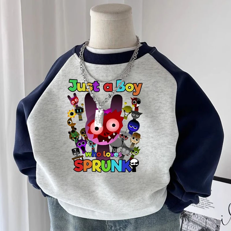 节奏盒子大合集衣服男女童长袖卫衣秋季新款儿童圆领上衣中大童