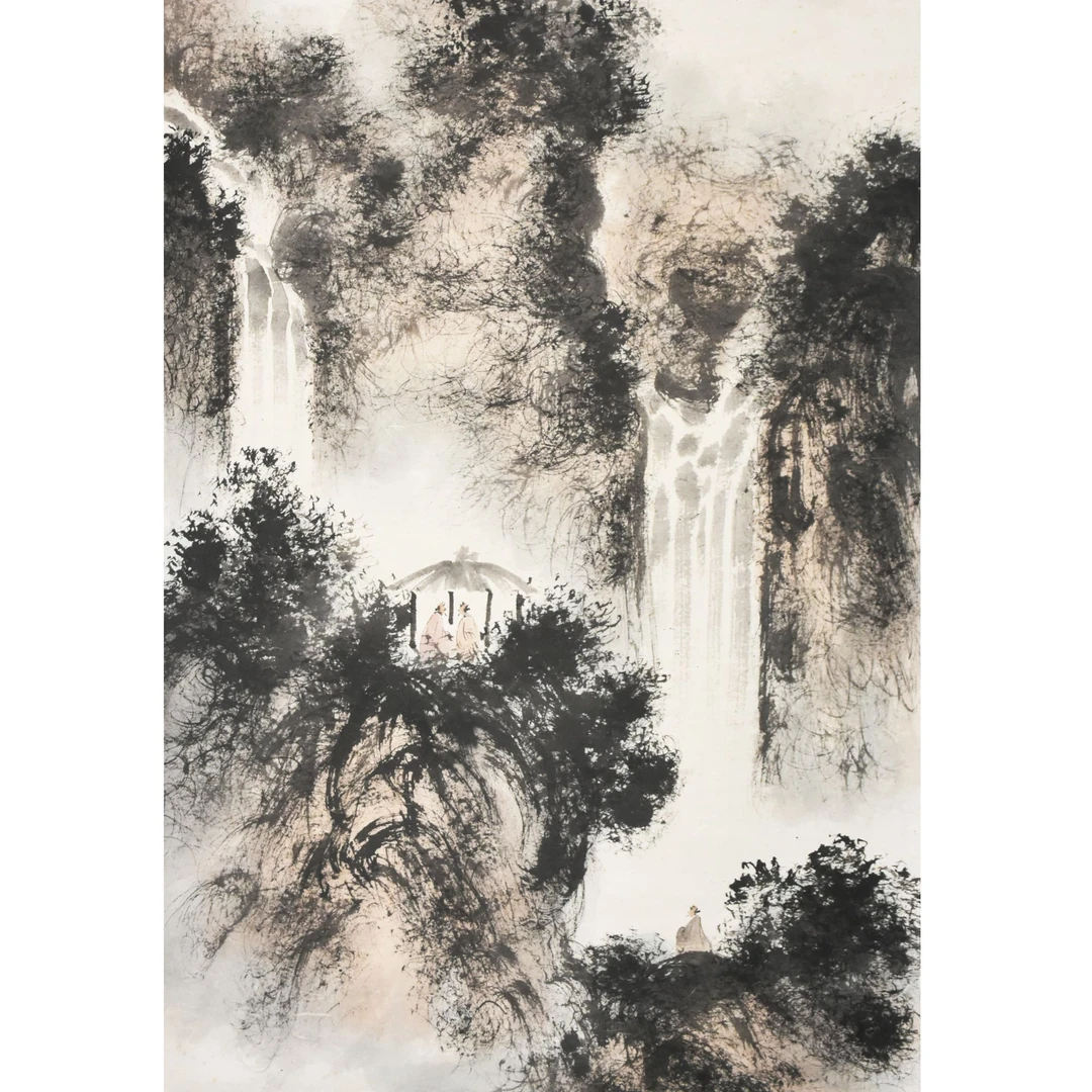 HM9259 论道图 138×68 纸本立轴 8.4平尺