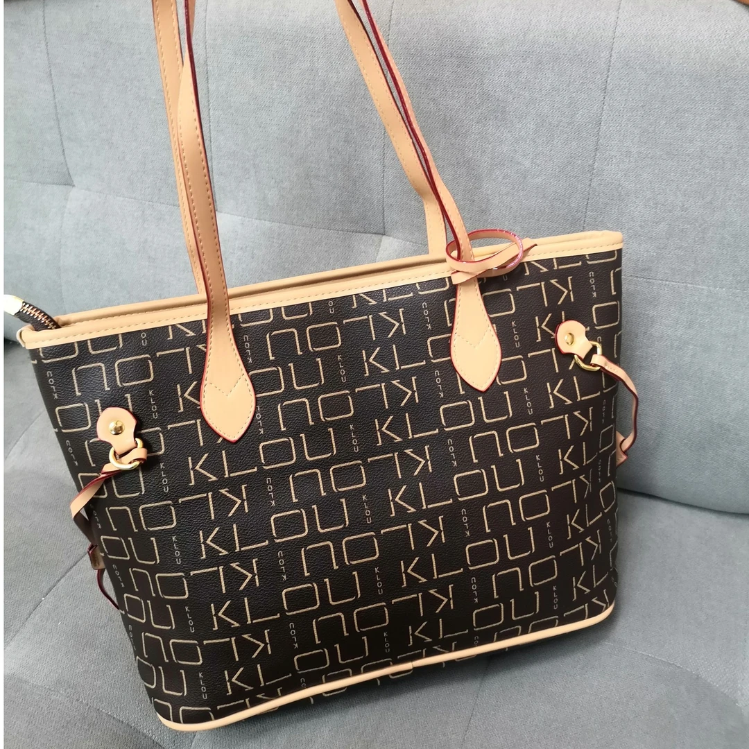 123 咖色（长30厘米高24厘米）时尚百搭女士包包（无礼盒）