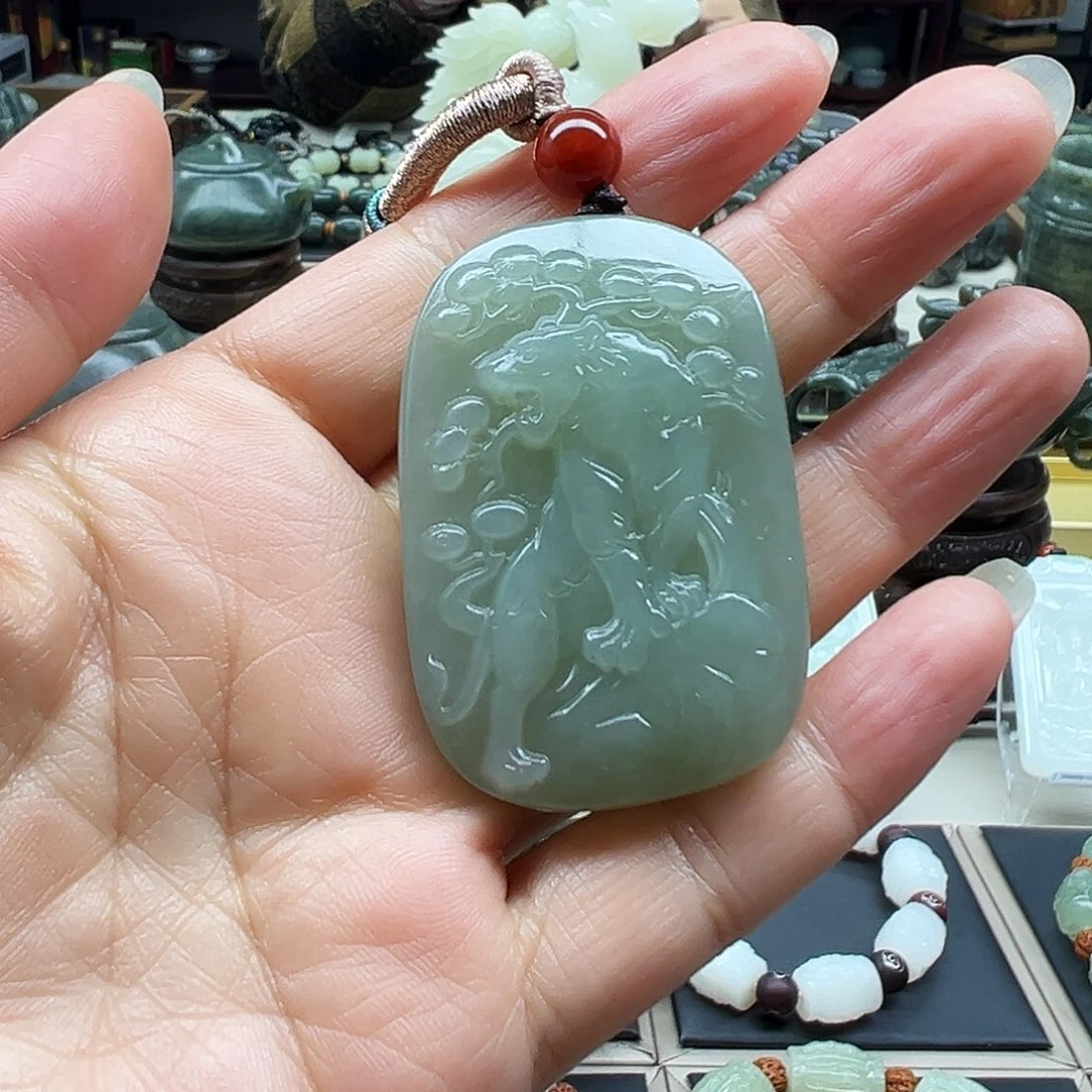 和田玉未镶嵌挂件