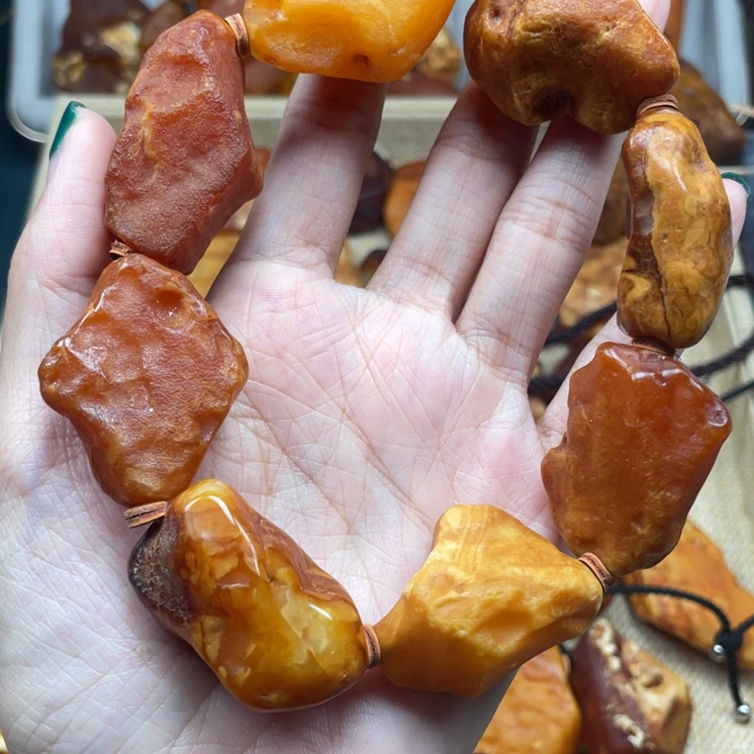 琥珀未镶嵌珠宝奇石
