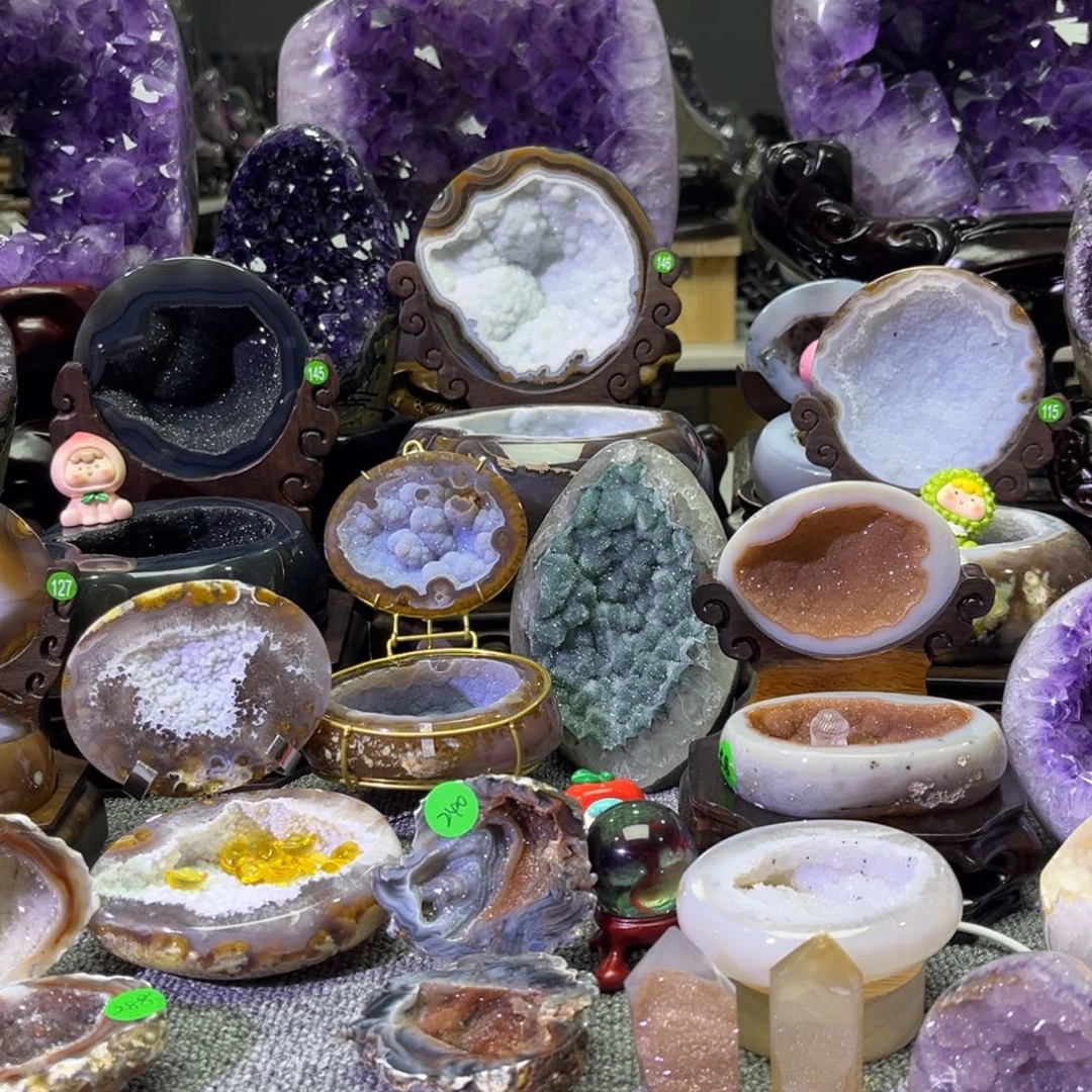 未镶嵌摆件紫晶水晶