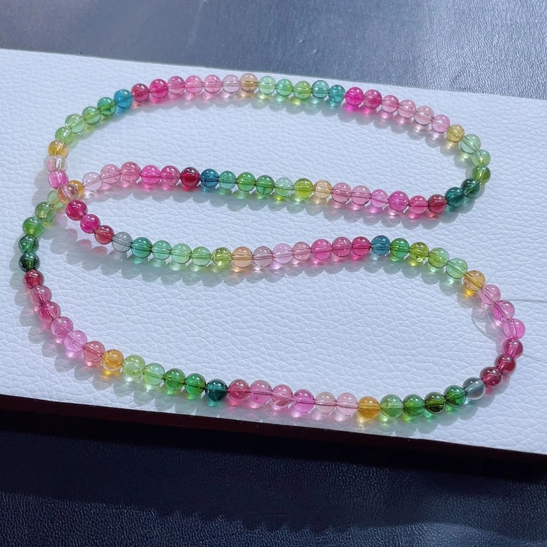 碧玺手链未镶嵌5.3mm左右