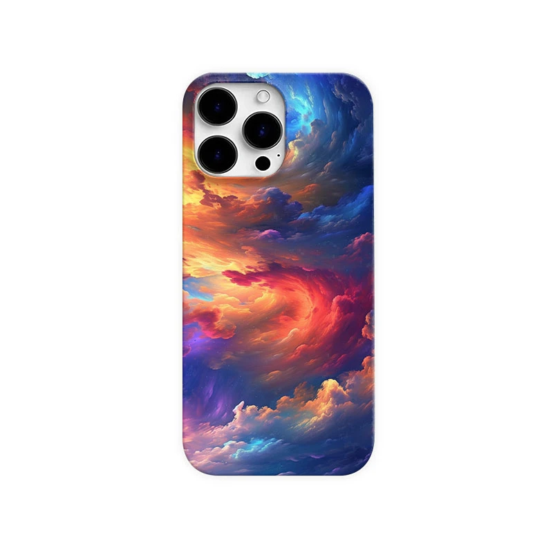 小众彩色祥云手机壳适用于苹果14promax个性16e小米15pro华为一加