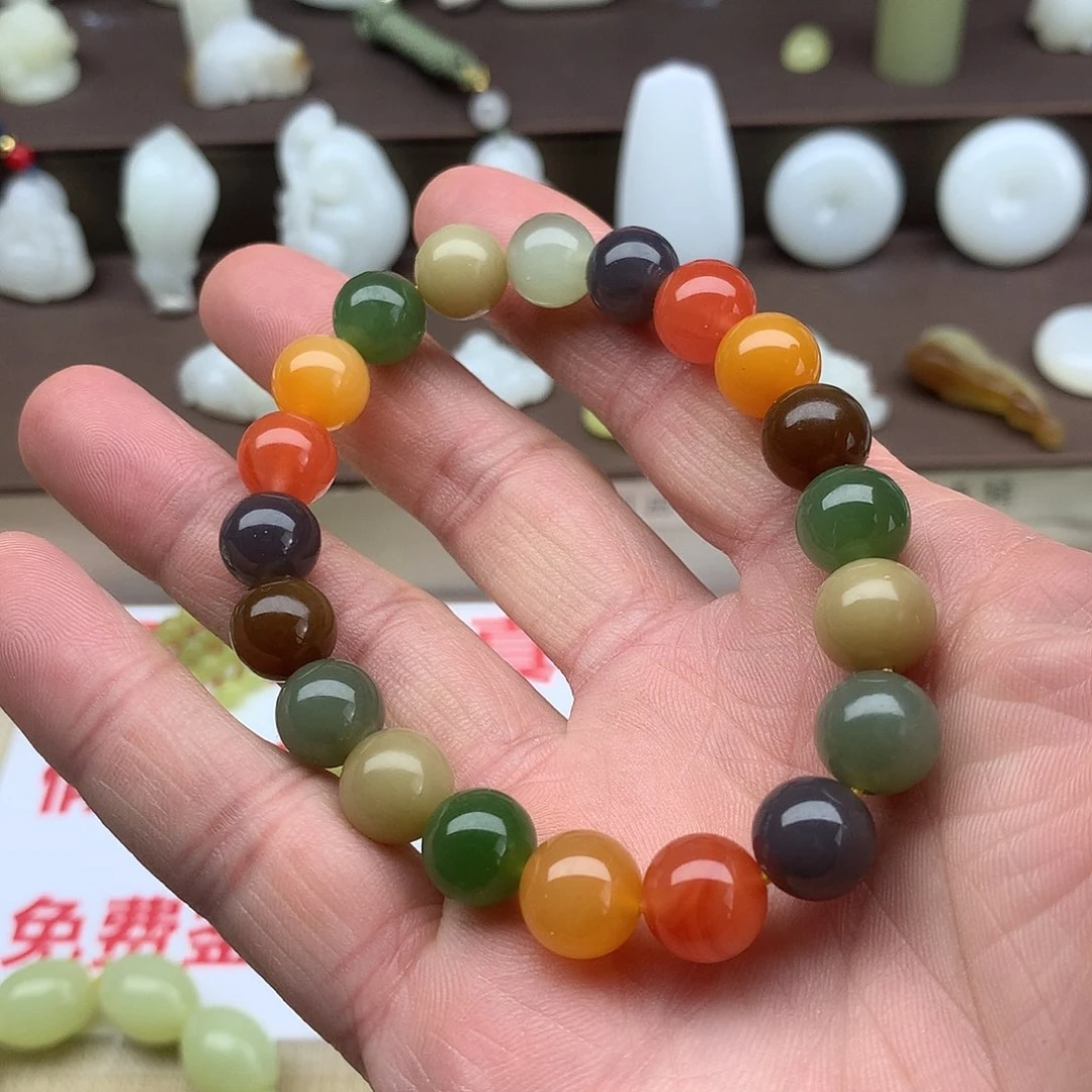 和田玉未镶嵌手链