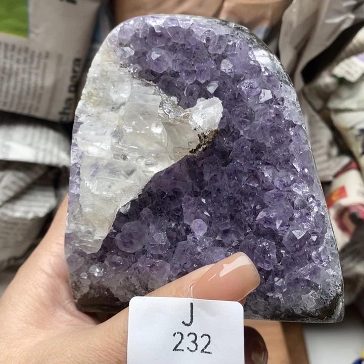 紫晶珠宝半成品未镶嵌