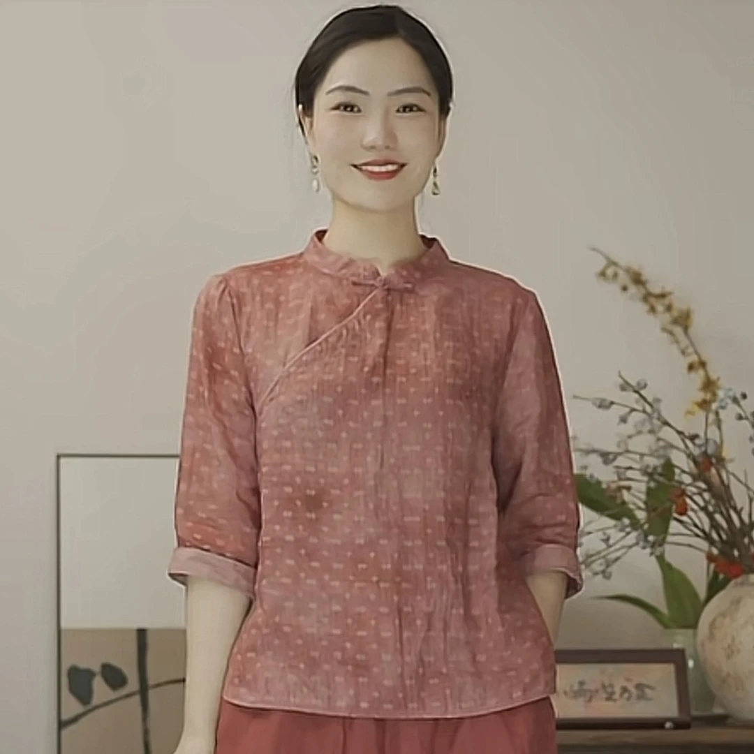 822复古晕染感小上衣初见服饰