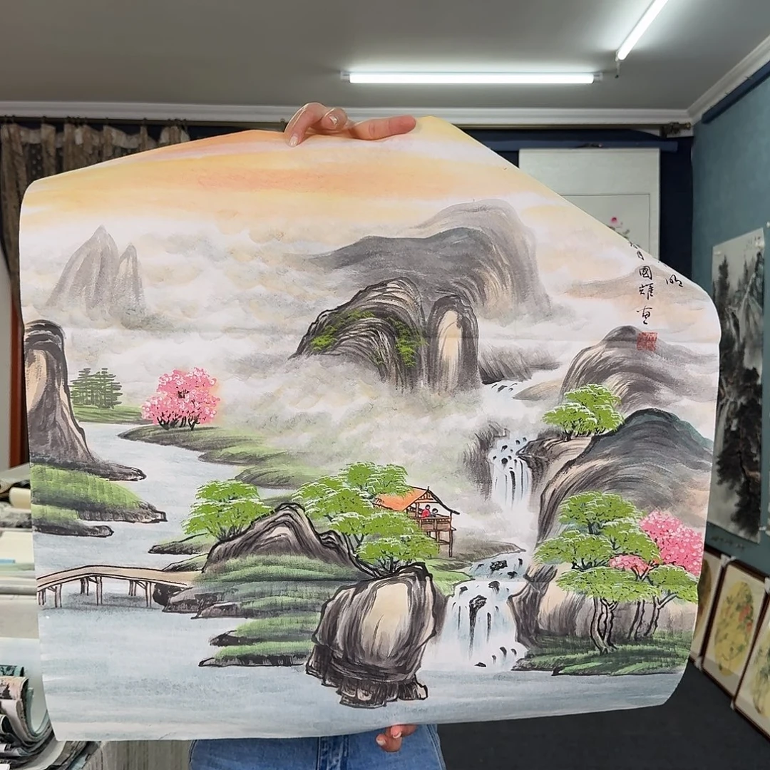 纯手绘国画作品作品