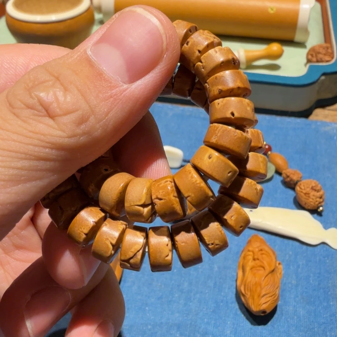 橄榄核手串/手链?**计核雕艺术