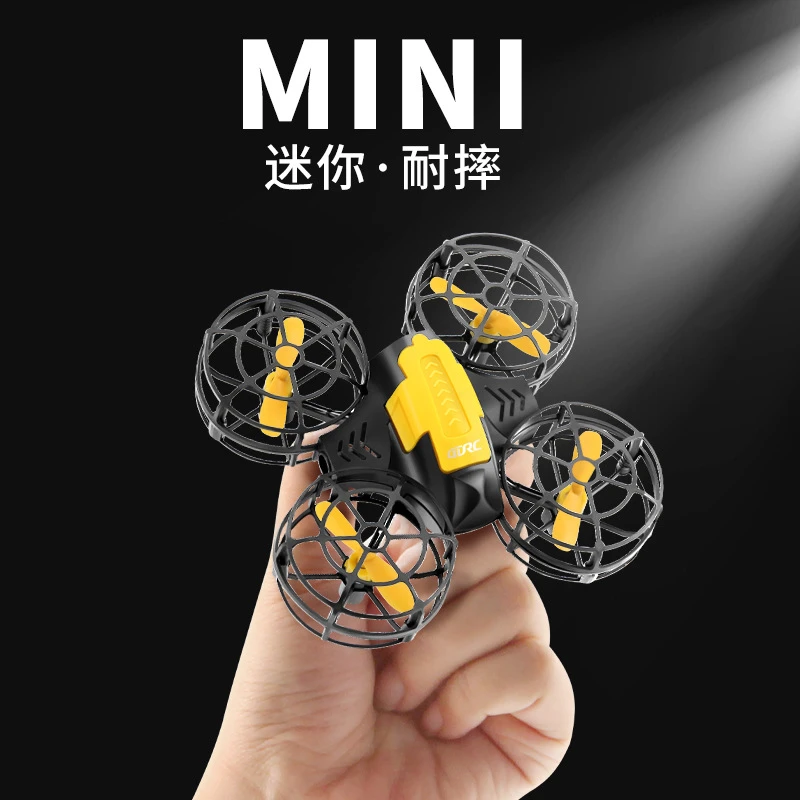 新手迷你无人机儿童遥控飞机耐摔定高四轴飞行器玩具男孩礼物