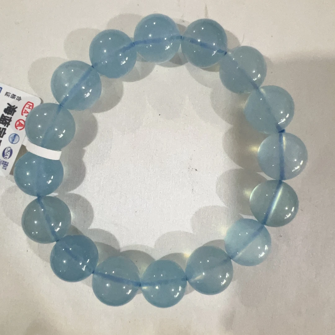 非金属仿水晶手链 8355百搭时尚手串13-14mm（魔鬼蓝）