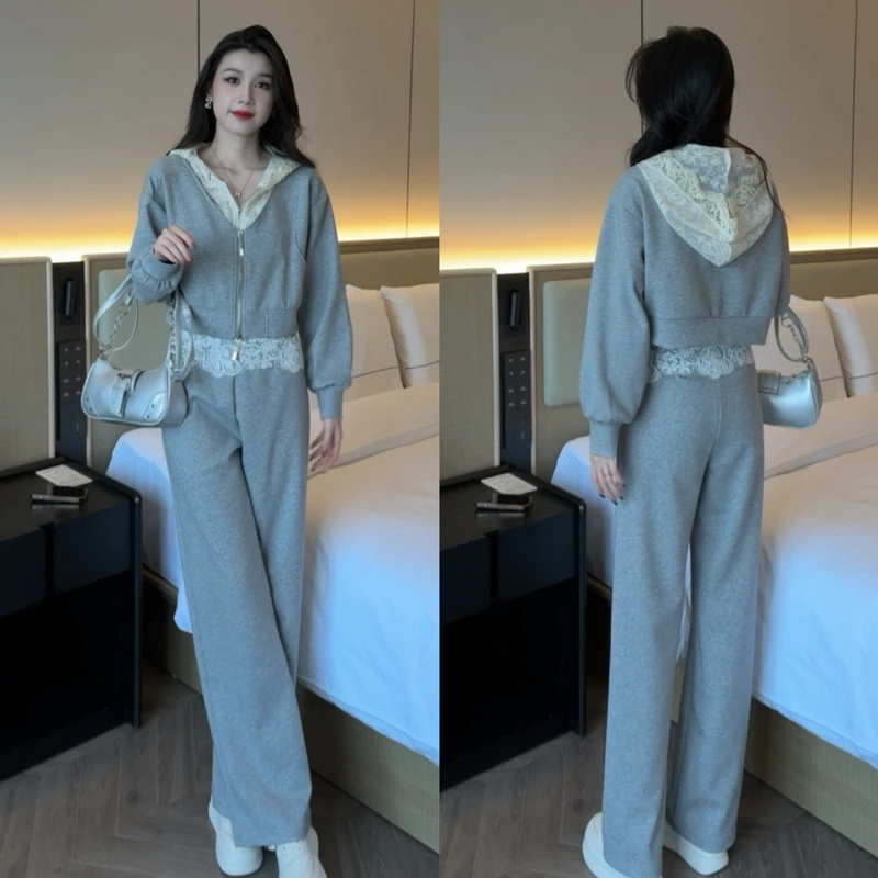 2025春季新款卫衣外套+裤子休闲设计师套装