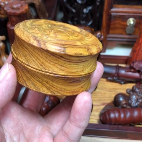 黄花梨/降香黄檀圆盒
