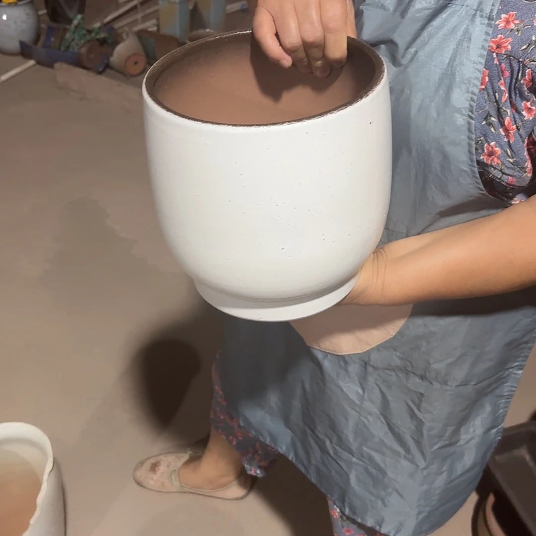 花盆紫砂口20高20