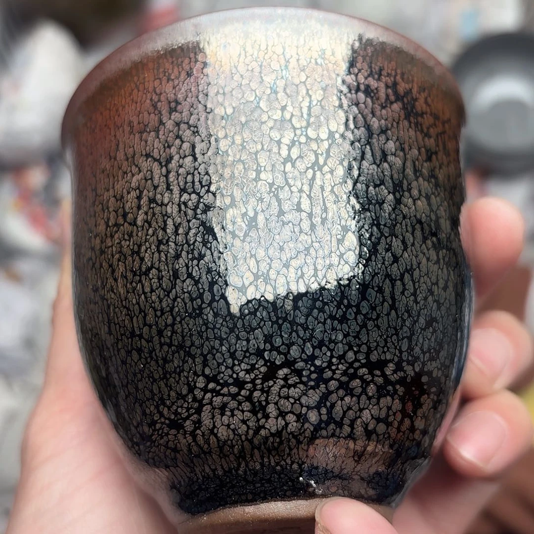 茶盏就*玩微瑕建盏主人杯一只