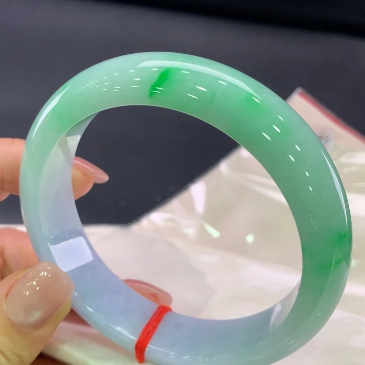 未镶嵌手镯翡翠正圈59-60，轮胎