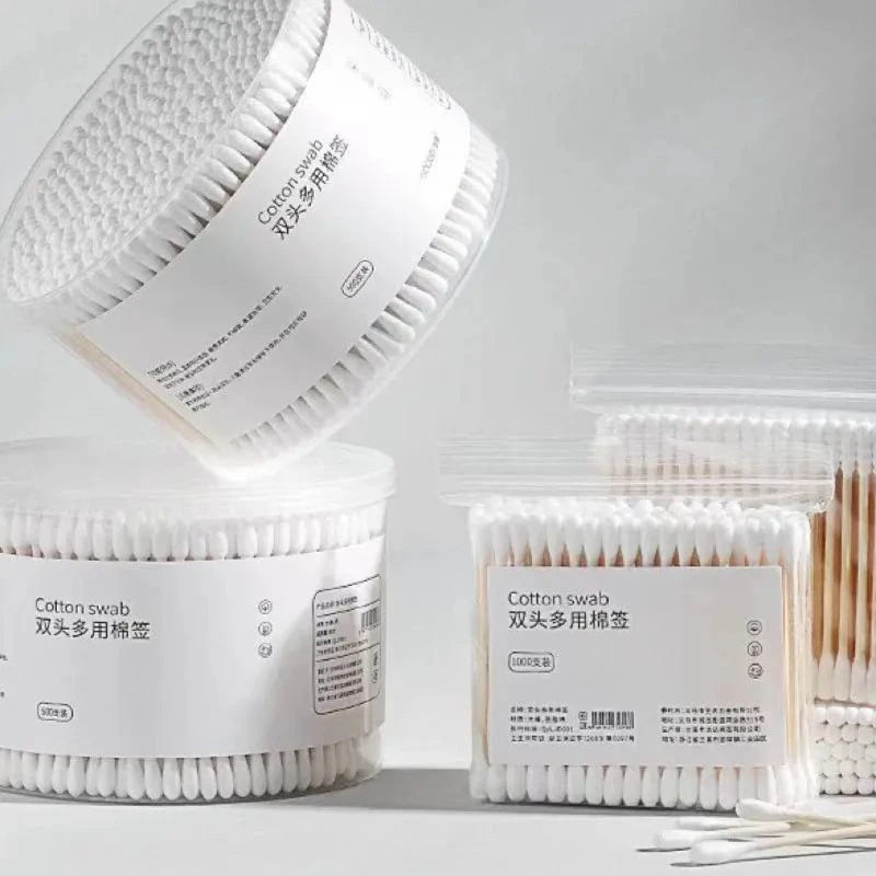 盒装双头一次性棉签化妆用棉棒掏耳朵家用尖头竹棒棉球棉签棉花棒