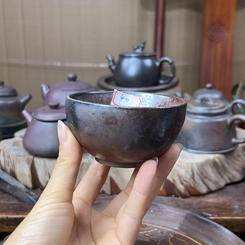赵***国戬谷龙窑坭兴陶柴烧壶40