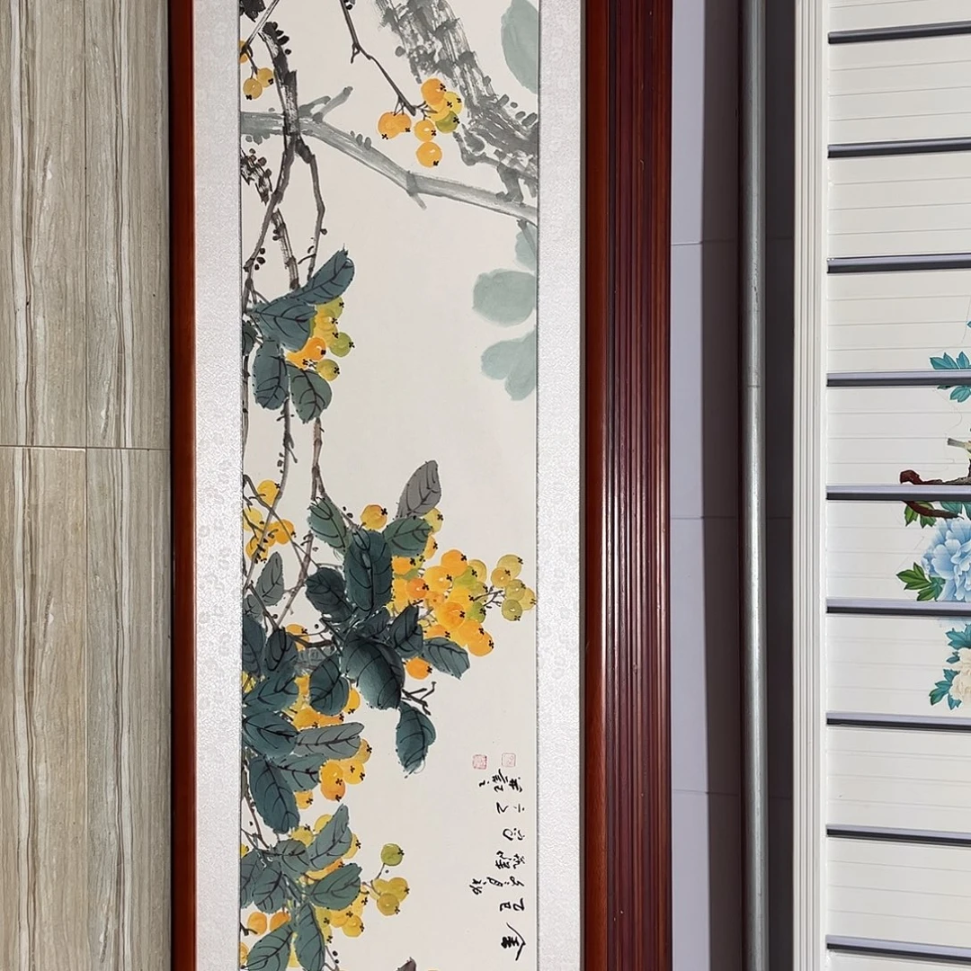 国画书画作品带框163×48