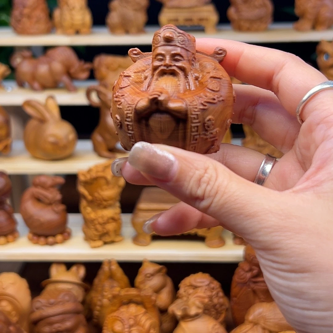 云***7崖柏太行崖柏财神爷手把件