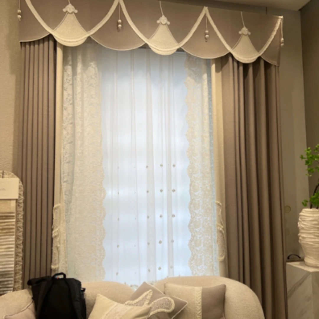 锡兰奶咖色定制窗帘