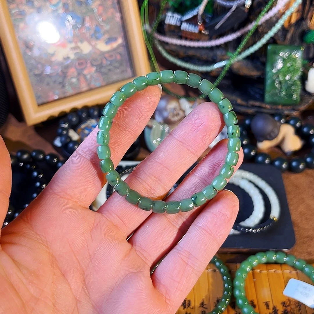 和田玉未镶嵌手链