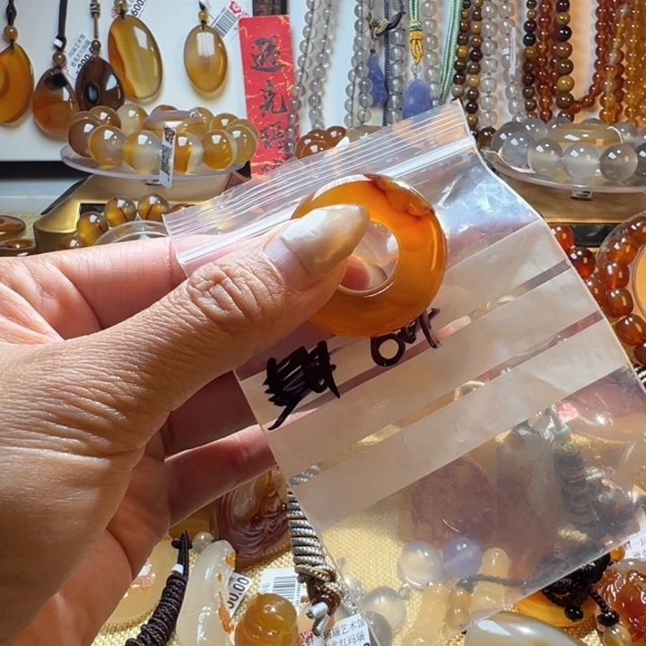 象***茶合金颈饰玛瑙/玉髓6