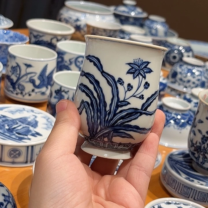 瑕疵萱草花杯杯杯