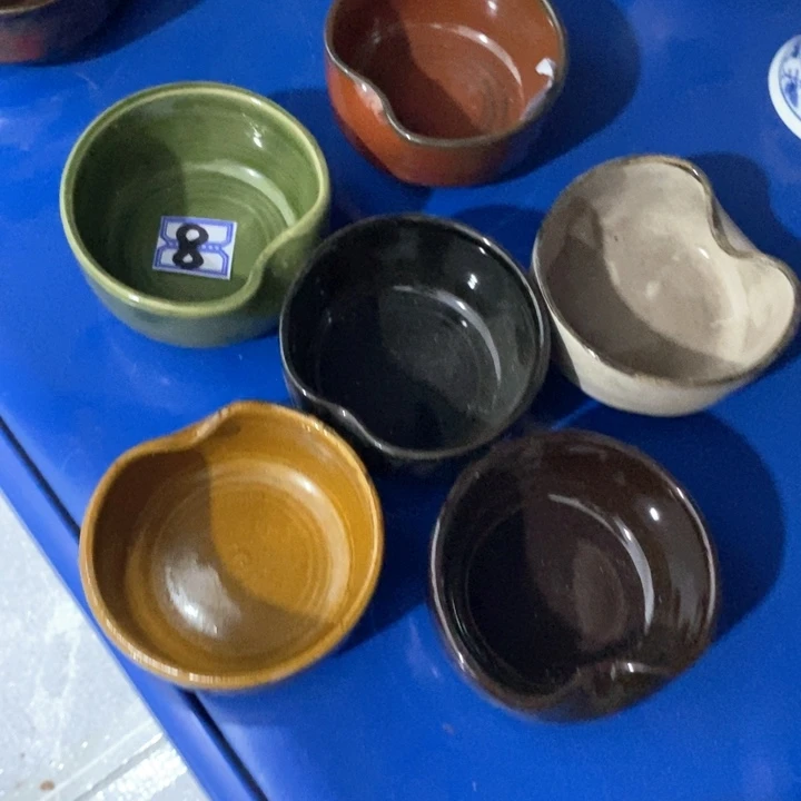 瓷片五厂握口盏六个