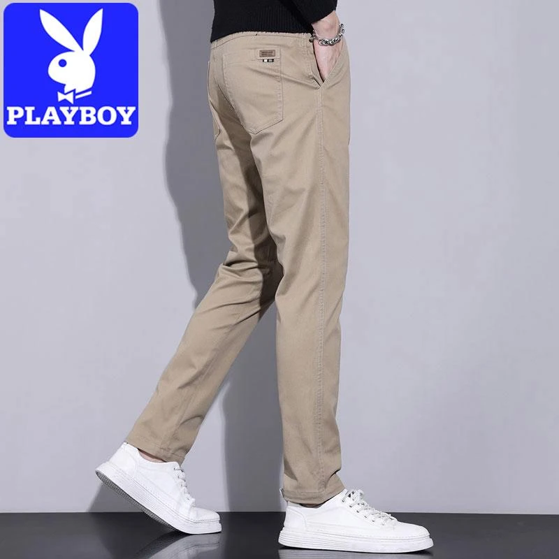 花花公子男生夏季爆款潮流休闲百搭男士裤子时尚运动裤商务直筒裤