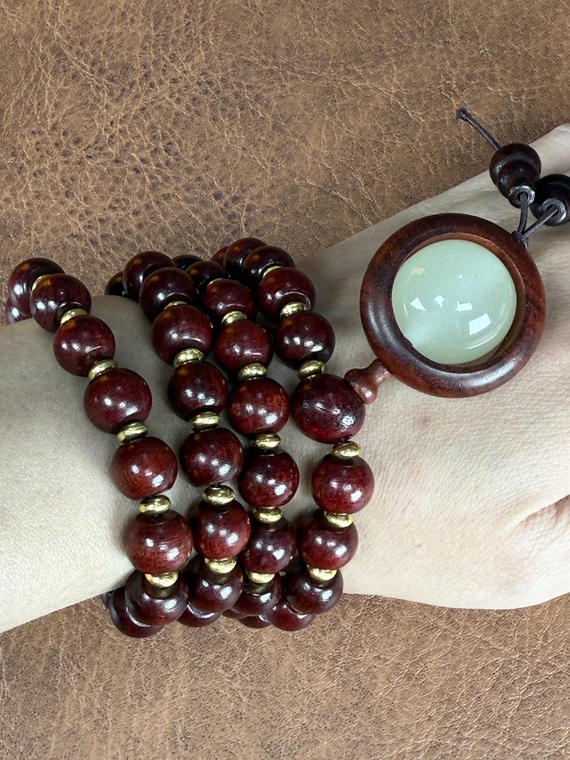 Y132-血檀苹果多圈[无礼盒]1