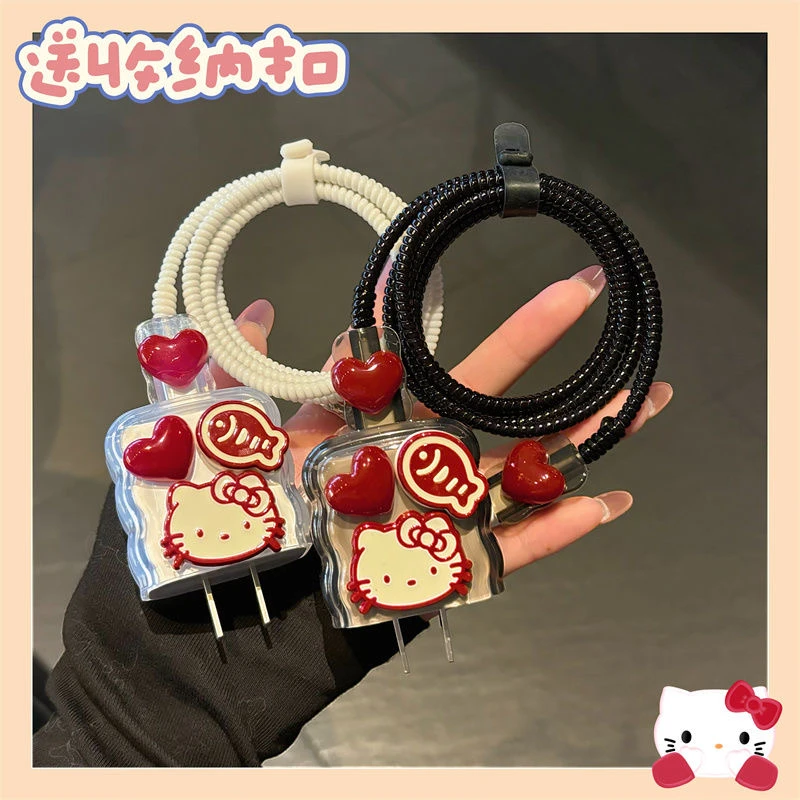 适用苹果17pro16max15iphone14数据线保护套原装20w充电器套卡通.