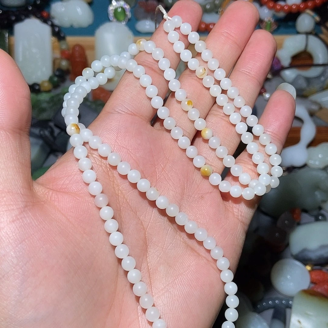 B***1和田玉（糖玉）未镶嵌颈饰