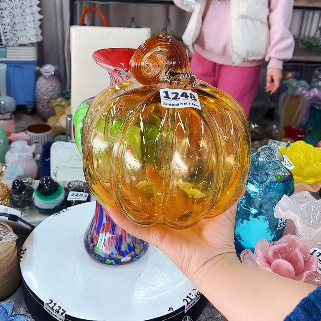 1248南瓜 特家悦琉璃工艺品不完美