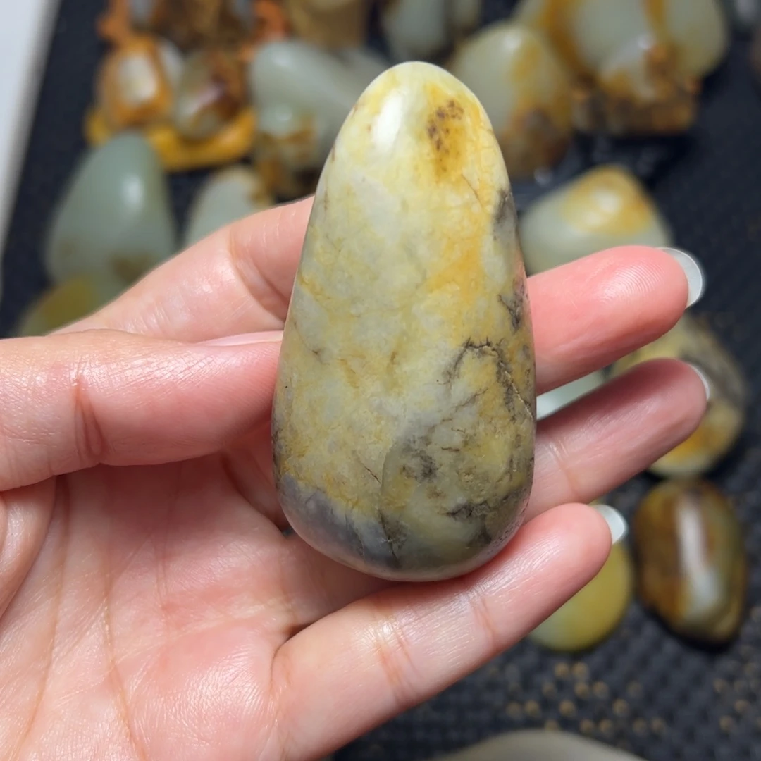 和田玉未镶嵌挂件A66