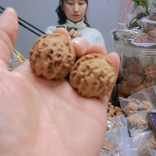 【闪购商品】把件文玩核桃33苹果迷你